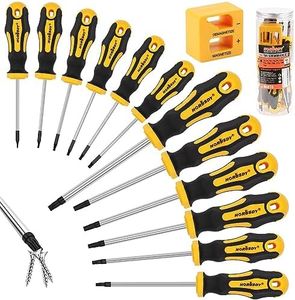 HORUSDY 13-Piece Magnetic Torx Screwdrivers Set | T5 - T40 Magnetic Torx Screw drivers Set | Star Screwdriver Set