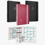 Bright Line Eating Bundle | Includes BLE Journal Collection (Berry), Gratitude Journal, 5 Year Journal, Grocery Shopping List, Food Plan Magnet & Food Plan Pocket Guide
