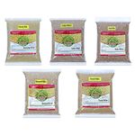 Shridhanya Unpolished Millets 5Kg-Natural Grains Combo Pack Of 5|Foxtail Millet 1Kg., Kodo Millet 1Kg, Barnyard Millet 1Kg, Browntop Millet 1Kg, Littel Millet 1Kg,Nutrient Powerhouse, High Protein