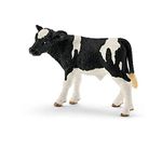 Schleich 13798 Holstein Calf Farm World Toy Figure, Realistic Animal Figurine for Kids Ages 3-8