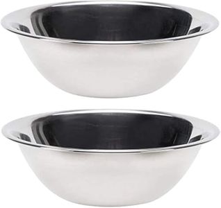 Vollrath 47933 Economy Mixing Bowls Set of 2 (3-Quart Stainless Steel)