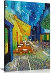 Vincent Van Gogh The Cafe? Terrace On The Place Du Forum Canvas Wall Art Picture Print (24X16)