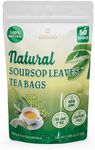 50 Premium Soursop Graviola Leaf Tea Bags, 100% Natural and Pure from Soursop Leaves, Handmade, Made With Natural Material-Corn Fiber Tea Bag, Sugar/Caffeine/Gluten Free, Hoja Guanabana Tea