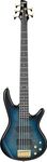 Ibanez GSR205PC GIO 5-String Bass Guitar, Purpleheart Fingerboard, Transparent Marine Burst