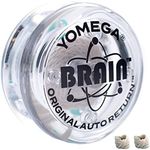 Yomega The Original Brain - Professional Yoyo for Kids and Beginners, Responsive Auto Return Yo Yo Best for String Tricks + Extra 2 Strings & 3 Month Warranty (Clear)