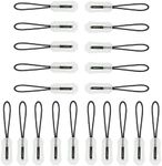 DACUAN Luminous Zipper Pulls Cord, 20pcs Glow in Dark Zipper Puller Head lost Luminous Pull Zippers, Replacement Extension Zip for Backpack Tent Rucksack Pendant Handbag