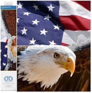 Diamond Dotz Bald Eagle & Flag Diamond Painting Kits for Adults - Diamond Art Kits a Relaxing Creative Craft Kit with Dotz Gems 22x28