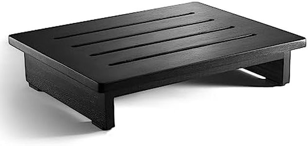 Holana 3.5" One Step Stool for Adults - Step Stools for Bed - Indoor/Outdoor - 200 lbs Safety Stepping Stool Bathroom for Handicap, Elderly, Seniors, Kid, Bathtub, High Beds, Kitchen (Black)