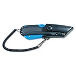 Garvey 091524 Safety Cutter with Holster, Black/Blue