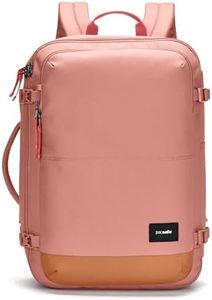Pacsafe Go Anti-Theft Carry-On Backpack, Rose, 34 Litre Capacity