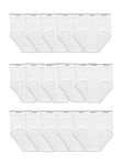Fruit of the Loom Men's Tag-Free Cotton Briefs Underwear, 15 Pack-White, S (Pack of 15)