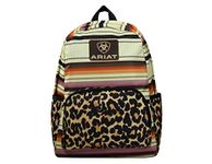 ARIAT Western Backpack Serape Cheetah Adjustable Brown Tan A460002397, Tan, 16" x 12", Casual