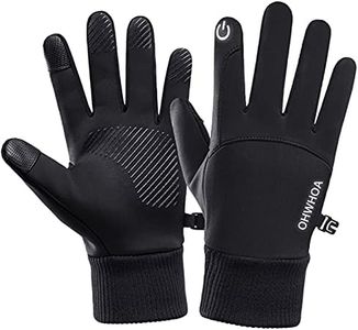 OHWHOA Guanti Invernali Antivento Termici Impermeabili per Uomo e Donna, Guanti da Caldi Sportivi con Touch Screen per Moto, Bici, Corsa, Guida, Sci, Snowboard, Alpinismo, Trekking