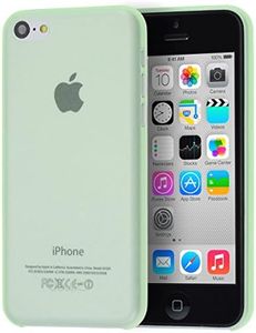 doupi UltraSlim Coque Compatible avec iPhone 5C, Fin Mat Ultra Mince et Ultra léger Bumper Cover Housse de Protection, Vert