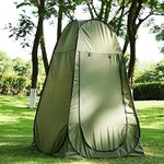 Portable Pop Up Toilet Tent for Camping Beach Shower Clothes Changing Dressing Room for Travel Outdoor Hiking (Green)