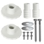 Grab Bar Mounting Kit, Grab Bar Anchors for Installing Grab Bar to Studs in Fiberglass Showers, Grab Bar Mounting System for Safety in Fiberglass Shower or Fiberglass Tub (2)