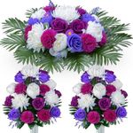 AOFOX Artificial Cemetery Flowers, 