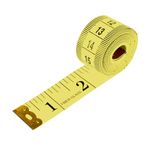 Body Measuring Tape 1.5m Dual Sided Soft Tape Measure Ruler for Body Measuring Fabric Tailor and Sewing, Yellow