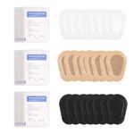 60 Pcs Adhesive Eye Patches, Three Colors Non-Woven Eye Patches for Adults,Latex Free Disposable Eye patch Adhesive Bandages for Amblyopia(3.3 x 2.3 Inch)