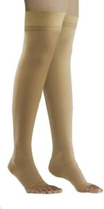 Comprezon Classic Lycra Medical Compression Stockings | Class 2 Compression | Above Knee Length | Pain Relief & Swelling Reduction | Compression Socks for Men and Women | Varicose Veins Stockings (Large)