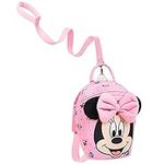 Disney Toddler Backpack with Reins, Minnie Mouse Backpack Reins for Kids, Child Harness Toddler Reins 1-4 Years