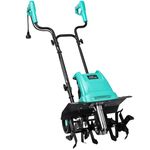 IncwBO Tiller Cultivator 17 inch 15 Amp 6 Steel Tines Tillers for Gardening Electric Cultivator Tiller for Garden Yard