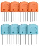 Urvara 8-Piece Set Crochet Ring, Knit Blocking Pin Kit with Crochet Blocking Board for Efficient Fabric Shaping, Crochet Stitch Markers for Crafting Projects