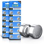 LiCB LR44 Battery AG13 357 303 A76 1.5V Button Coin Cell Batteries（20 PCS）