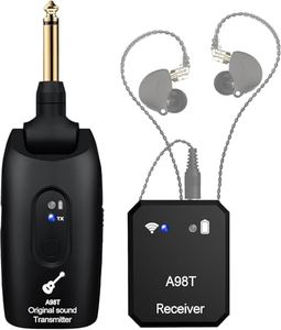 INGPARTNER Wireless in Ear Monitor System, 2.4GHz Wireless IEM System with 270° Rotatable Transmitter, Receiver Auto-Pairing, in-Ear Monitoring for Studio, Band Rehearsal, Instrument Performance(A98T)