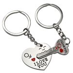 chinkyboo Arrow & "I Love You" Heart & Key Lovers Couple Key Chain Ring Keychain Keyring Keyfob Lover Gift