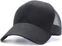 YULOONG Mesh Baseball Cap Breathable Trucker Hat Cotton Casual Sports Cap Sunhat Adjustable Size