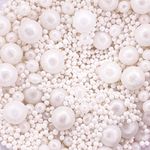 A Pinch Of - Pearls Mix - Glimmer Mother of Pearl Cake Topper Sprinkles - 30g Edible Shimmer Ball Cupcake Decorations - Perfect for Weddings, Christenings & Parties