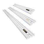 POWERTEC Aluminum Straight Edges, 24, 38 & 50 Inch, Straight to Within .001'' Over 24'' Machined Flat, 003" Over 38'' and 50'', Precision Woodworking Tools for Table Saw, and Jointers, 3PK (71720)