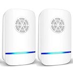 Ultrasonic Pest Repeller 2 Pack, Insect Control, Spider Repellent, Plug in Indoor Mouse Deterrent, Anti Moths, Ants, Bed Bugs, Fleas, Cockroaches, Flies, Spider, Wasp (Classic 2 Pack)