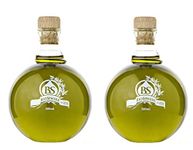 Biosphere,Organic Green Olive Oil, Premium Quality - Extra Virgin - Early Harvest - 100% Koroneiki - hand picked olives - Cold Pressed -Small Farm - Greece - 2x500ml (2pack) with gift pourer spout