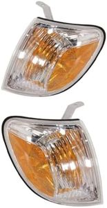 Supagat Turn Signal Light Corner Marker Park Lamp &Amber LH& for Toyota for Tundra 2005-2006 Lens 2pcs Clear