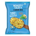 Roasty Tasty 5 Grain Mix Roasted Snack of Whole Grain & Millets with Pudina Punch Roasted Namkeen Snacks 200g | Healthy Snacks for All | No Trans Fat | Export Quality | Great Diet Snack for weight loss