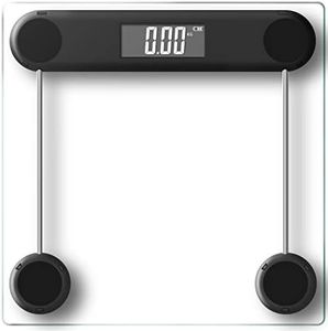 Digital Electronic Bathroom Scale Bath Scale 28x28cm 180KG Platform Backlit Display Weight Management