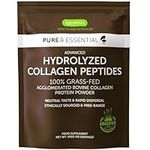 Advanced Hydrolysed Collagen Peptides, 100% Grass Fed Bovine Collagen, 400g, Easy-Mix, Super Premium Protein Powder, 40 Servings, by Igennus