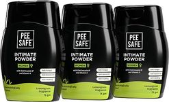 Pee Safe Intimate Powder For Women | Fights Bacterial Infections | Prevents Chafing, Redness & Dryness | Soothes Irritation | Reduces Sweat & Odour | 75 Grams | Pack of 3