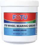 FOTU Marine Trailer Wheel Bearing Grease of Axle，Boat Trailer Bearings，Semi Truck，High Temp Waterproof Grease 2.2 LB，Tub，Blue ，1-Pack