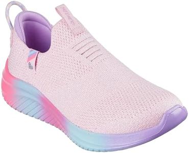 Skechers Girl's Ultra Flex 3.0-Color Joy Sneaker, Link Pink/Multi, 13 Little Kid