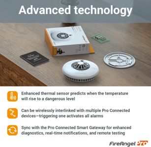 FireAngel Pro Smart Carbon Monoxide Alarm – Wireless CO Detector