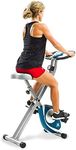 XTERRA Fitness FB150 Folding Exercise Bike, Silver, 31.5L x 18W x 45.3H in.