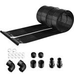 HOMFME Solar Pool Heater, 300/500 x 75 cm Pool Heating Panels with Complete Accessories, Weatherproof Pool Heating Mat for 12900/21500L Water Capacity (300 x 75 cm)
