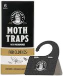 Grandpa Gus's Moth Traps for Clothes, Pheromone Glue Trap, 6 Pack
