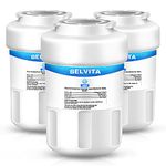 3 Pack GE MWF Refrigerator Water Filter Compatible with GE MWF, MWFINT, Kenmore 46-9991, SmartWater, MWFP, MWFA, GWF, HDX FMG-1, WFC1201, GSE25GSHECSS, PC75009, RWF1060, 197D6321P006(3 Pack,White)