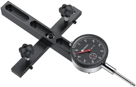 Neoteck 0-1"/0.001" Dial Indicator Table Saw Gauge Suitable for Table Saws with a Groove Width of 3/4" (19mm) or More for Aligning and Calibrating in Workshop,Machinery,Band Saw and Drill Press-Black