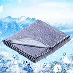 Cooling Blanket,Luxear Breathable Summer Blanket Queen for Hot Sleepers Machine Washable Q-MAX>0.5,Arc-Chill Lightweight Cool Throw Blanket Double Side for Bed,Couch,Camping & Travel (Blue79 x 86")