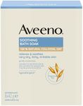 Aveeno Soothing Bath Soak, with 100% Natural Colloidal Oat, Suitable for Sensitive Skin, Relieves & Soothes Very Dry, Itchy & Irritable Skin, 8x42g Powder Sachets